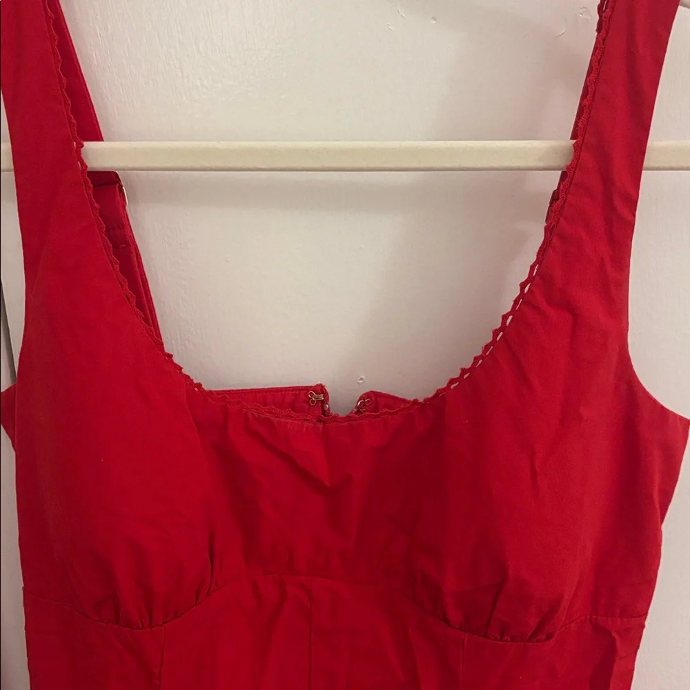 Abercrombie & Fitch Scarlet Red Sleeveless Maxi Dress